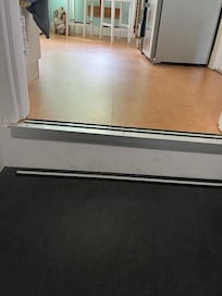 Step down to bathroom