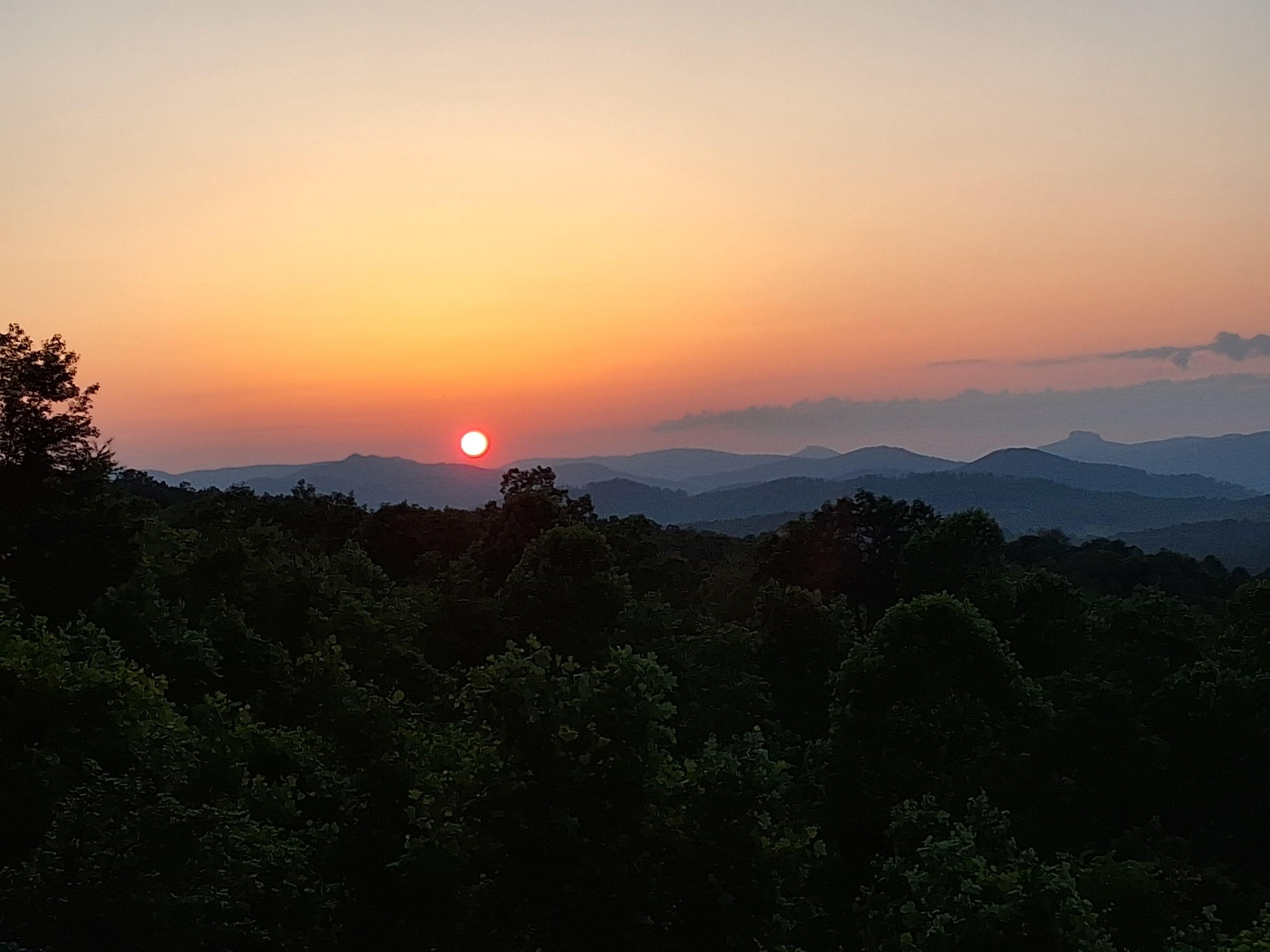 Sunrise at the cabin