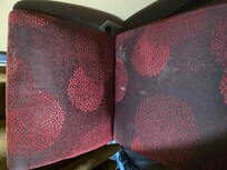 Very stained and dirty furniture.