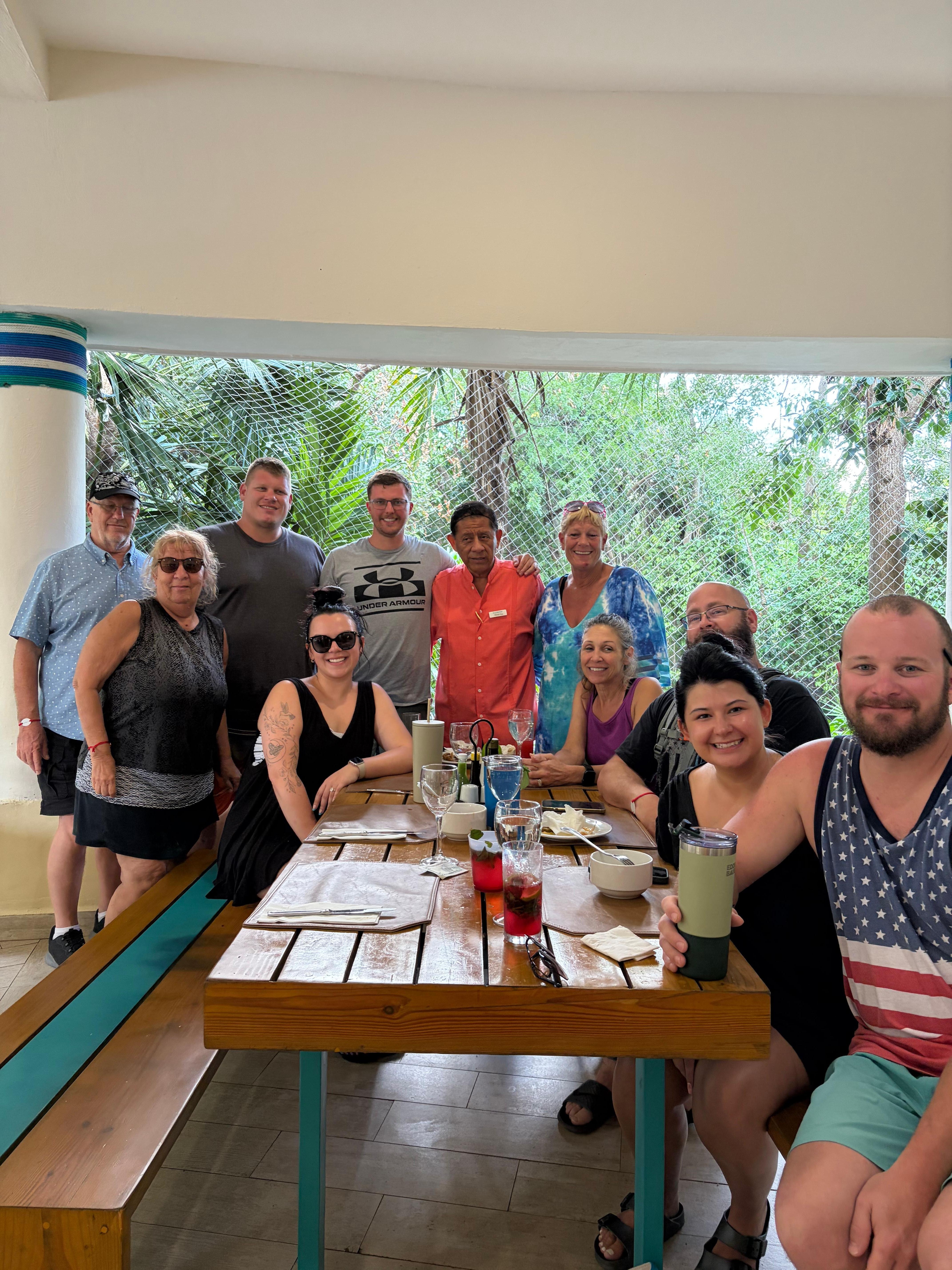 Our favorite waiter is Roman- he’s at the snack bar above the waterfall- he’ll take great care of you! 