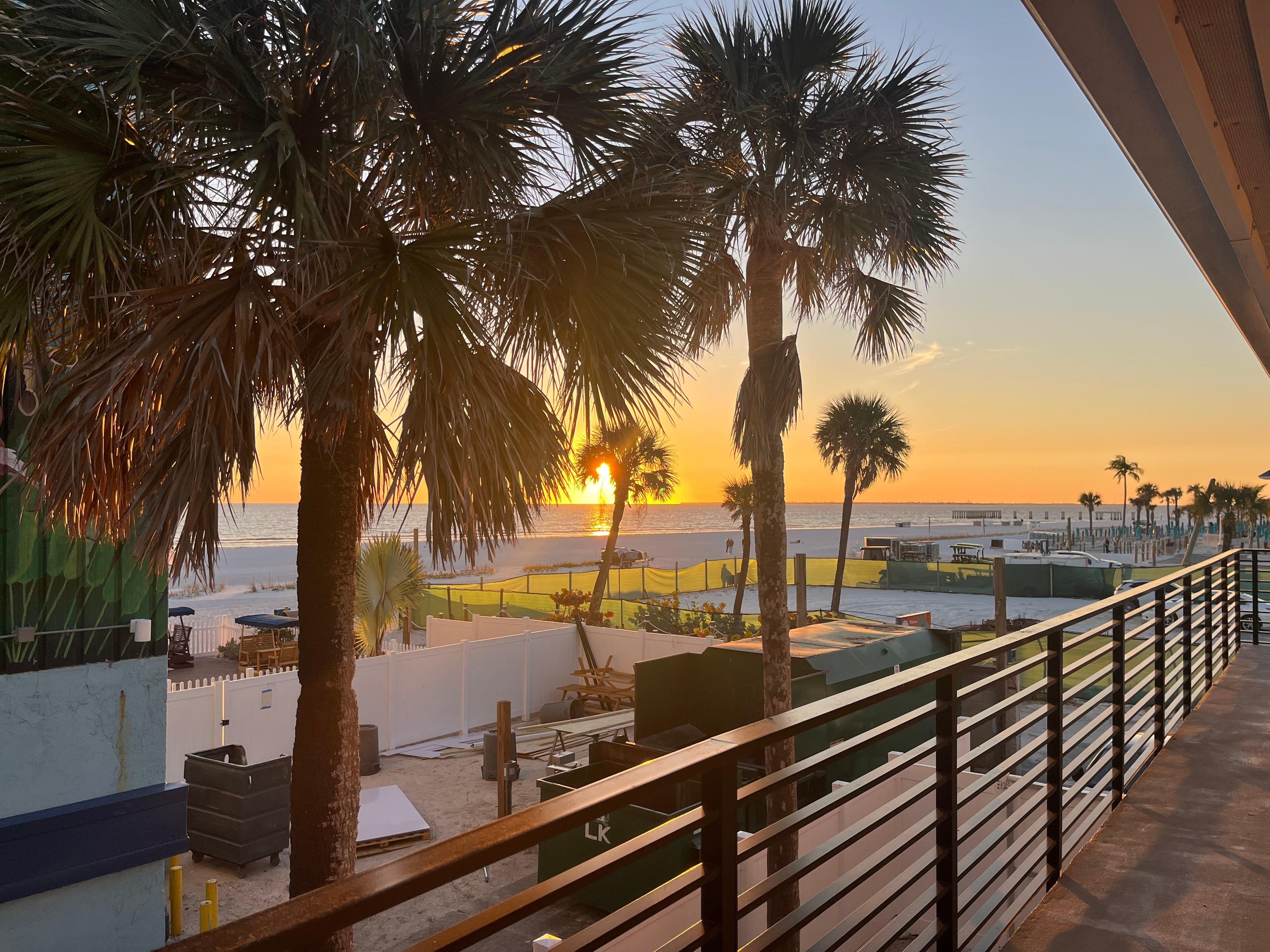 Sunset from the balcony