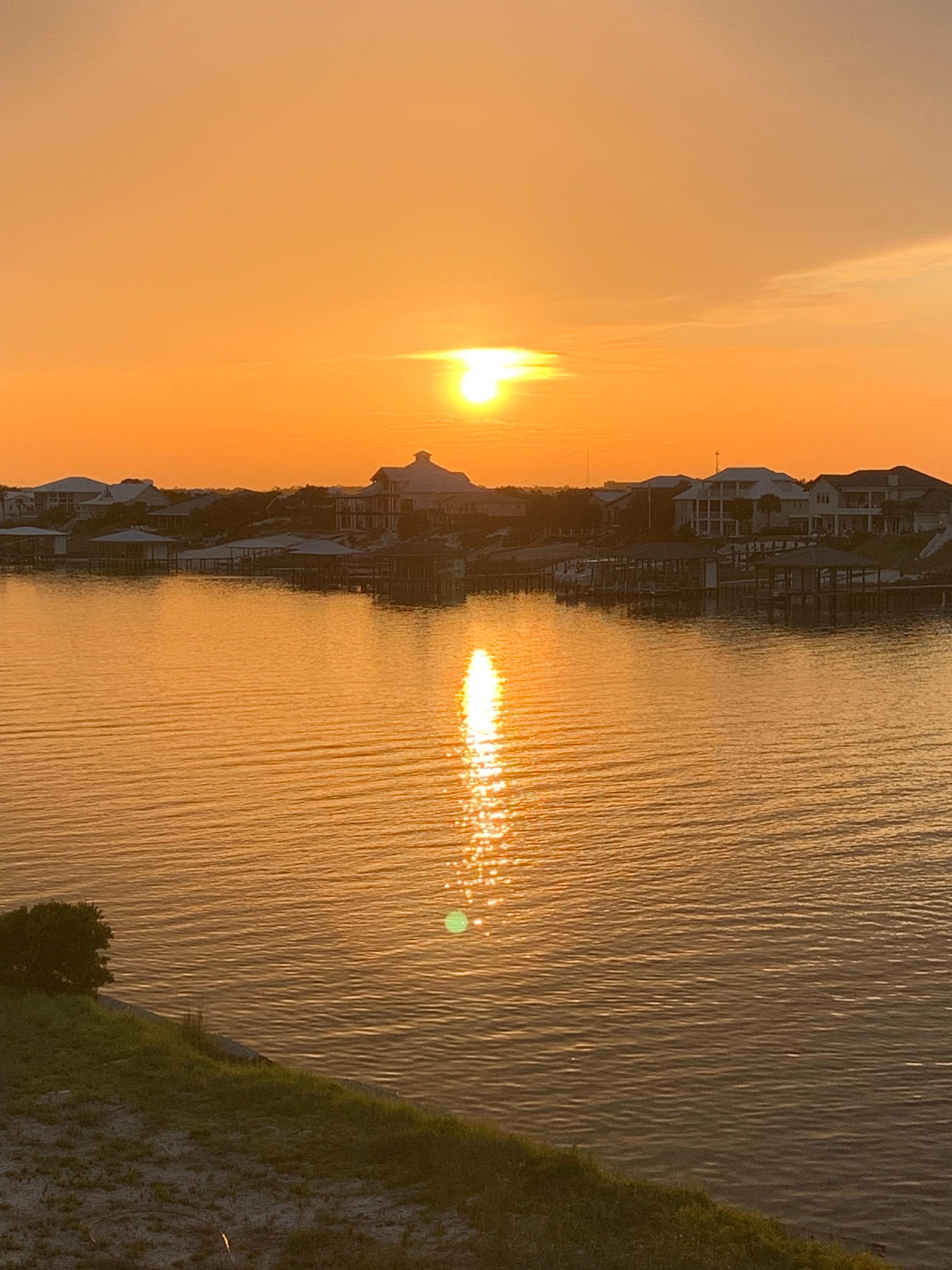 Sunset from the balcony