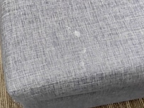 Stained sofa seat