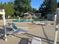 Community pool, with a water slide!