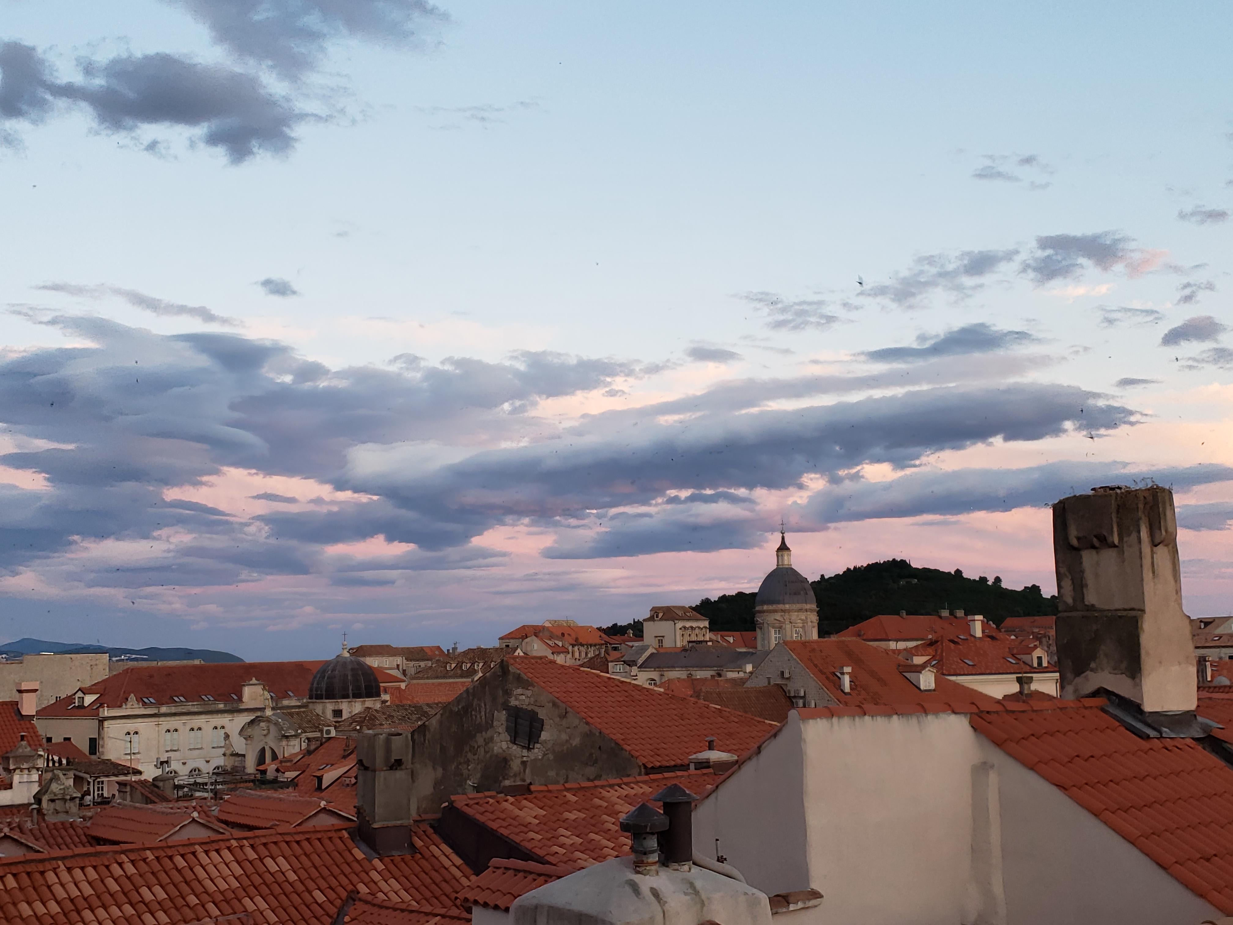 Sunset at dinnertime