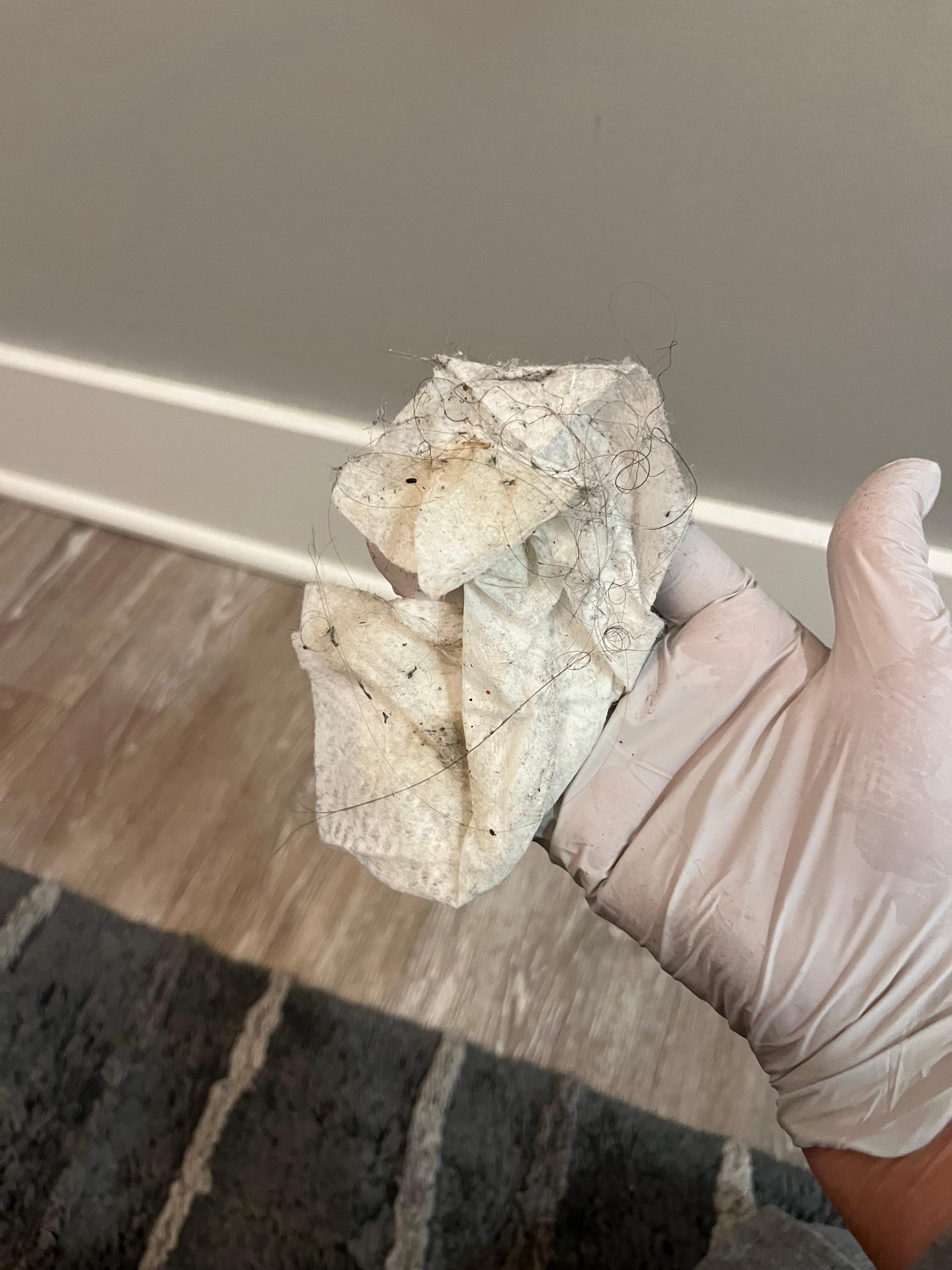 From the bathroom floor