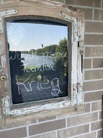 Nach der persönlichen Begrüßung noch ein Willkommensgruß