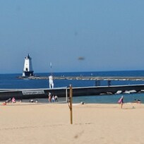 Close to Ludington, explore North Breakwater lighthouse- Summit park