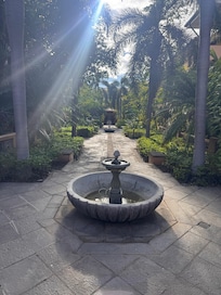 Adorable courtyard outside our front door