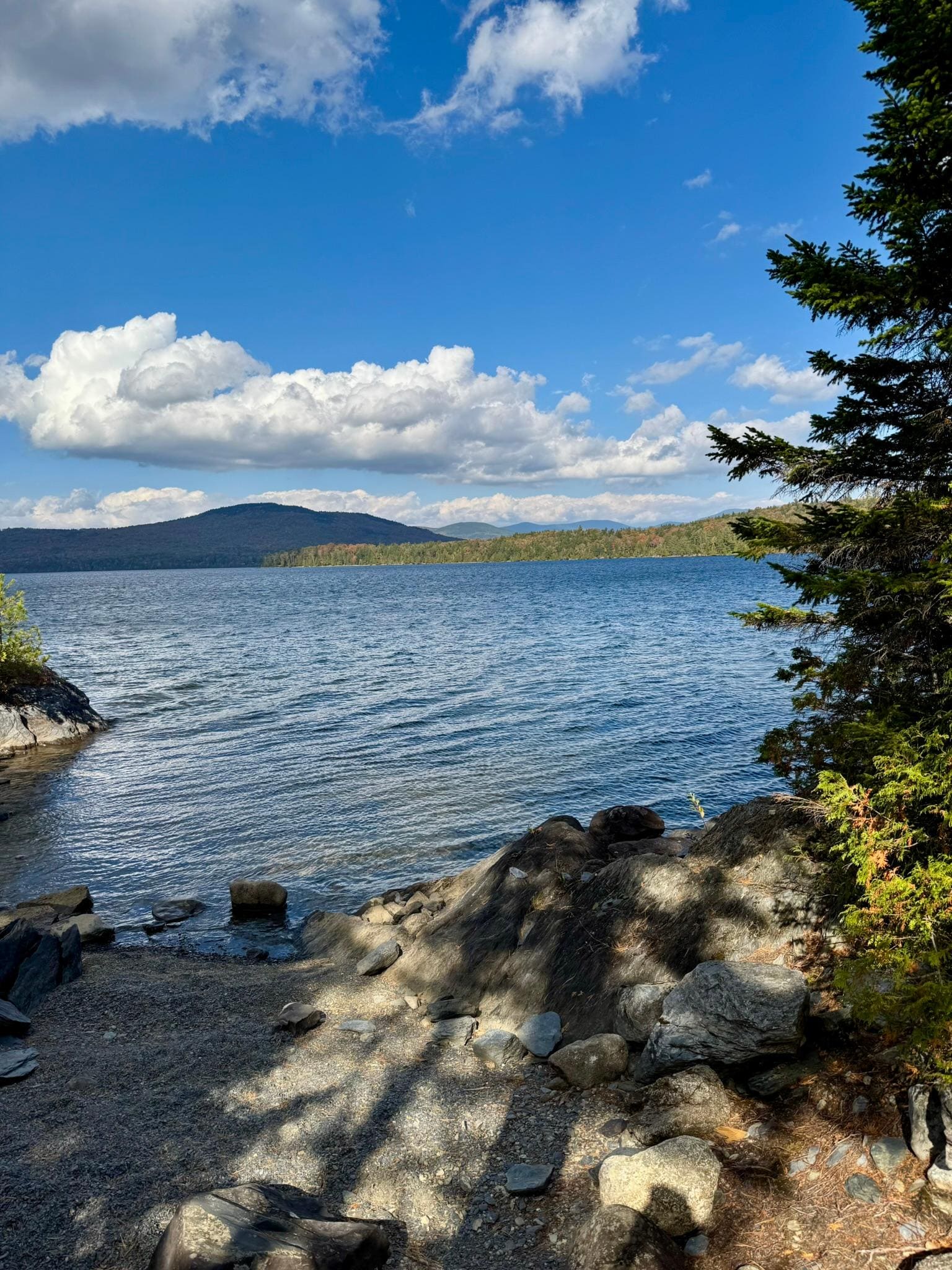 Wilson Pond trail just down from camp.