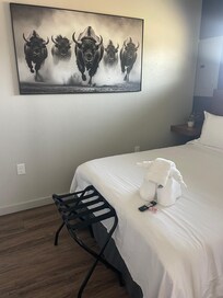 Loved the bison towel animal so cute!
