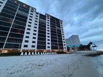 Hotel at sunset