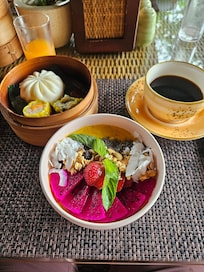 Breakfast at the resort restaurant