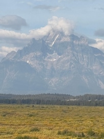 Grand Tetons view from Jackson Lake Lodge.