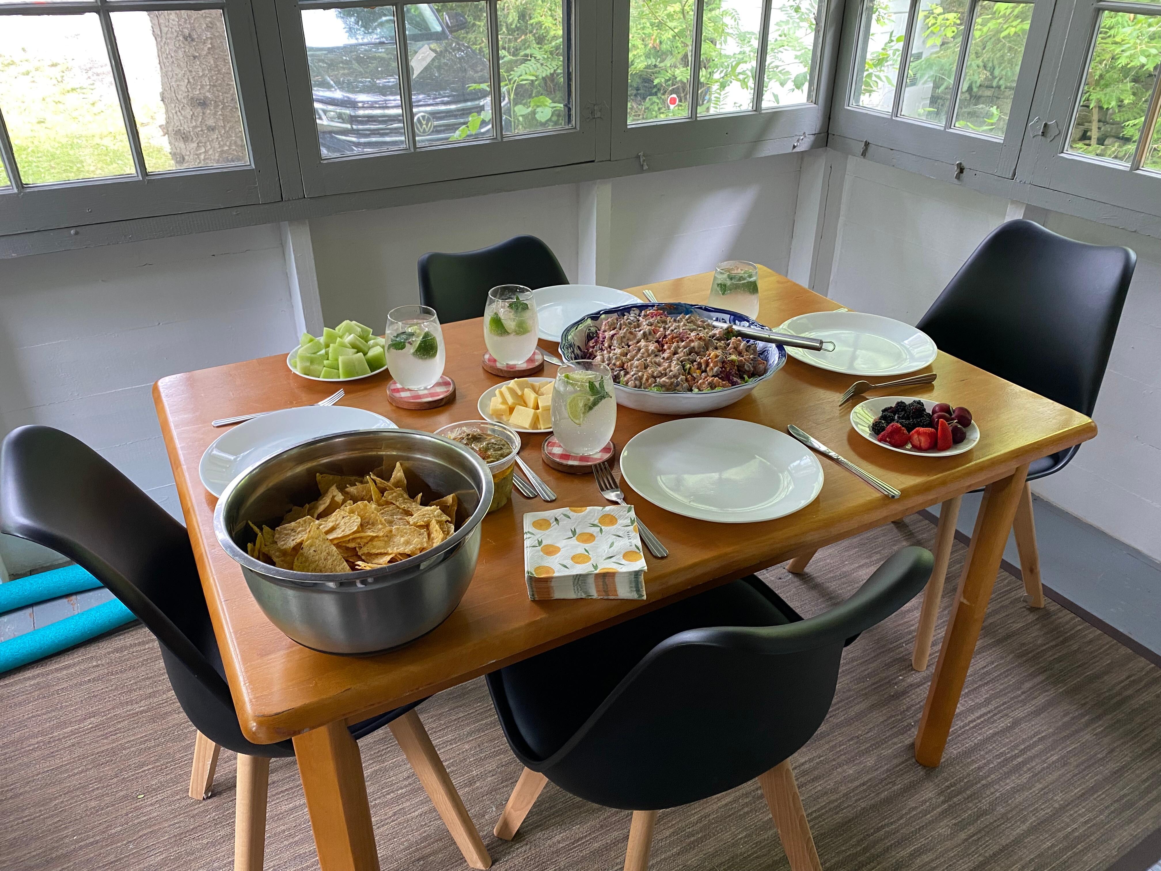 Dinner in front room