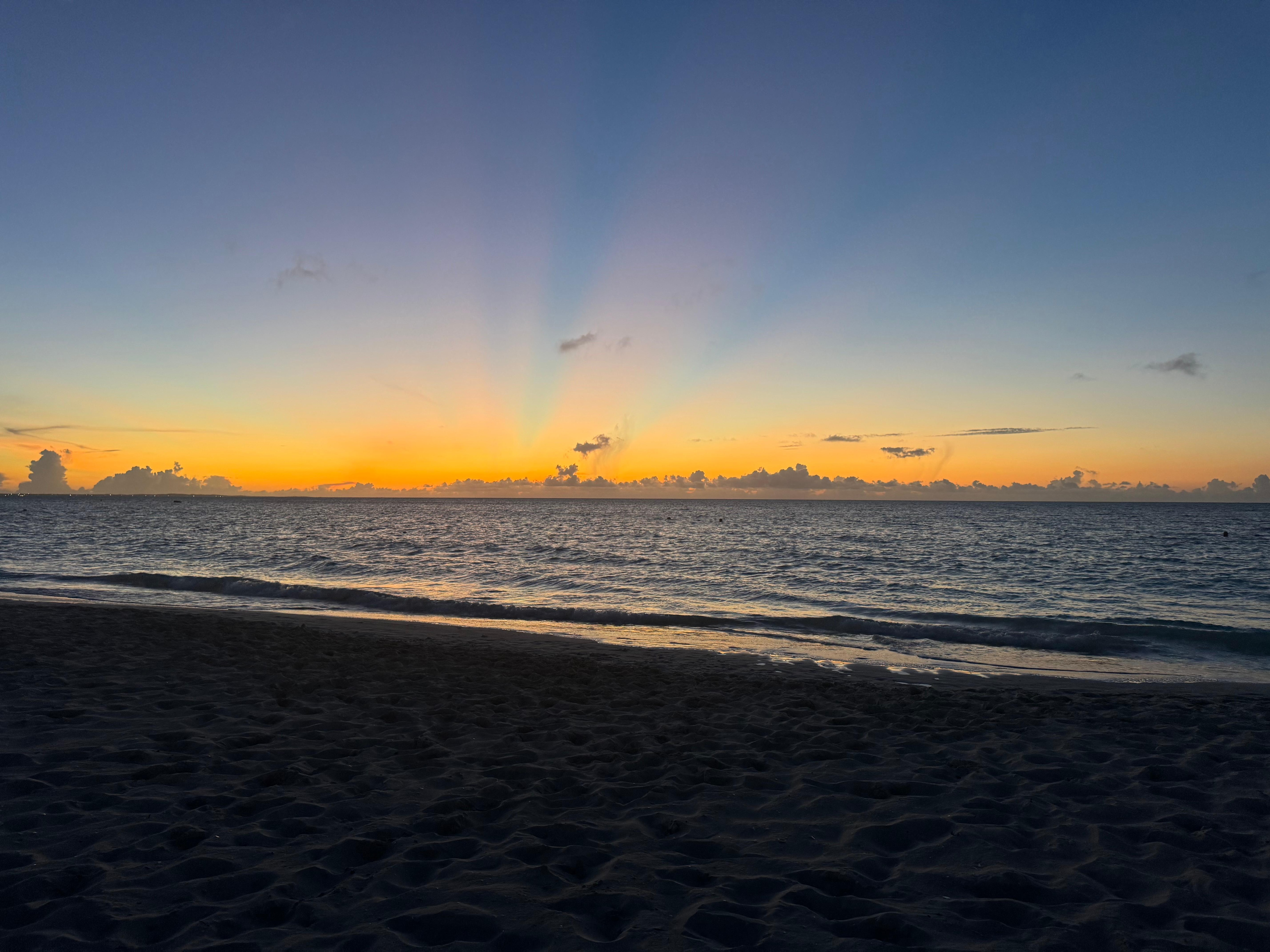 Sunset from the beach 