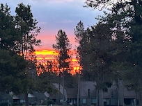 Sunrise looking back towards the condo