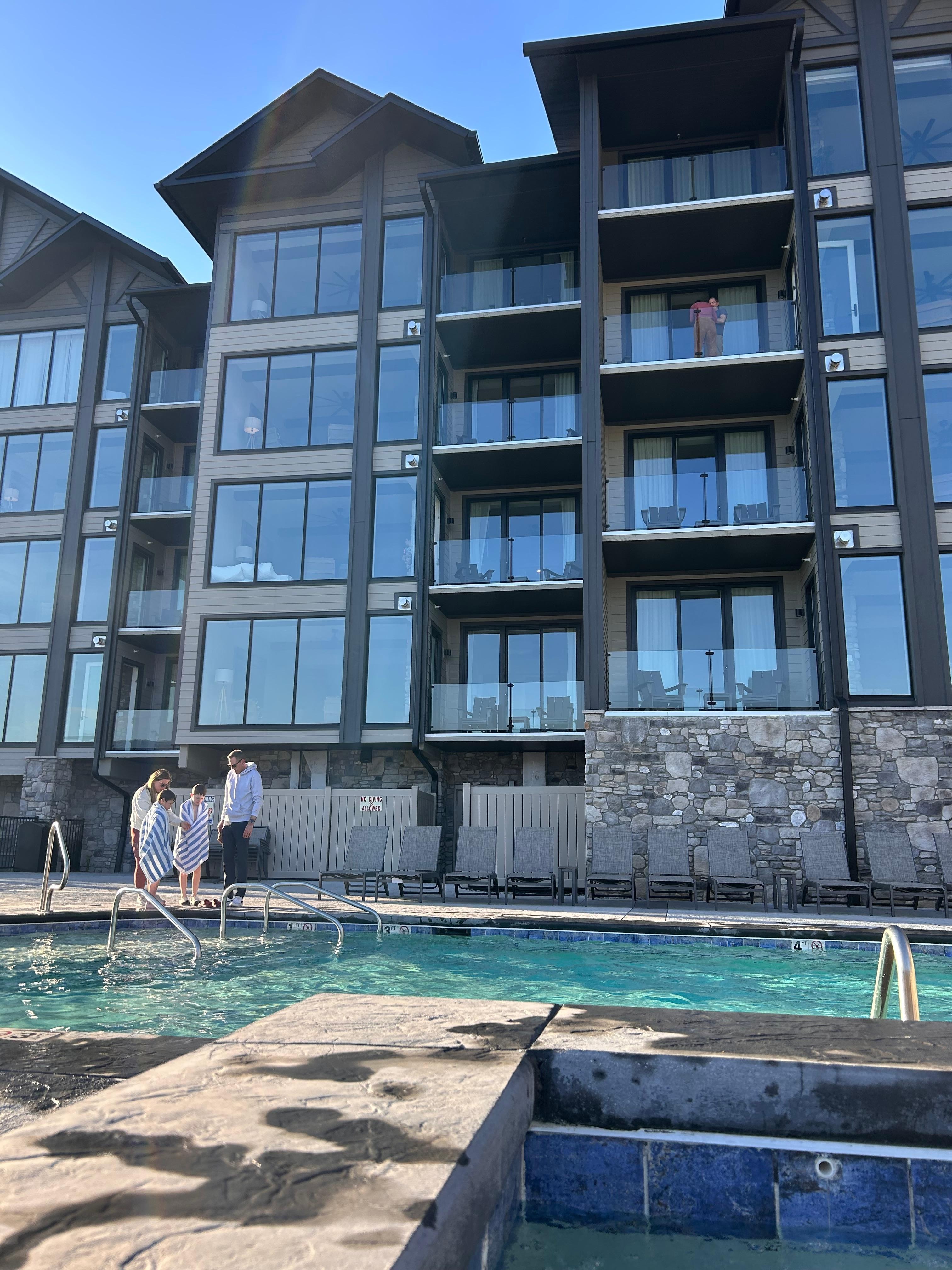 Second balcony up - view from hot tub