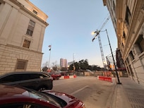 Right across from the Alamo