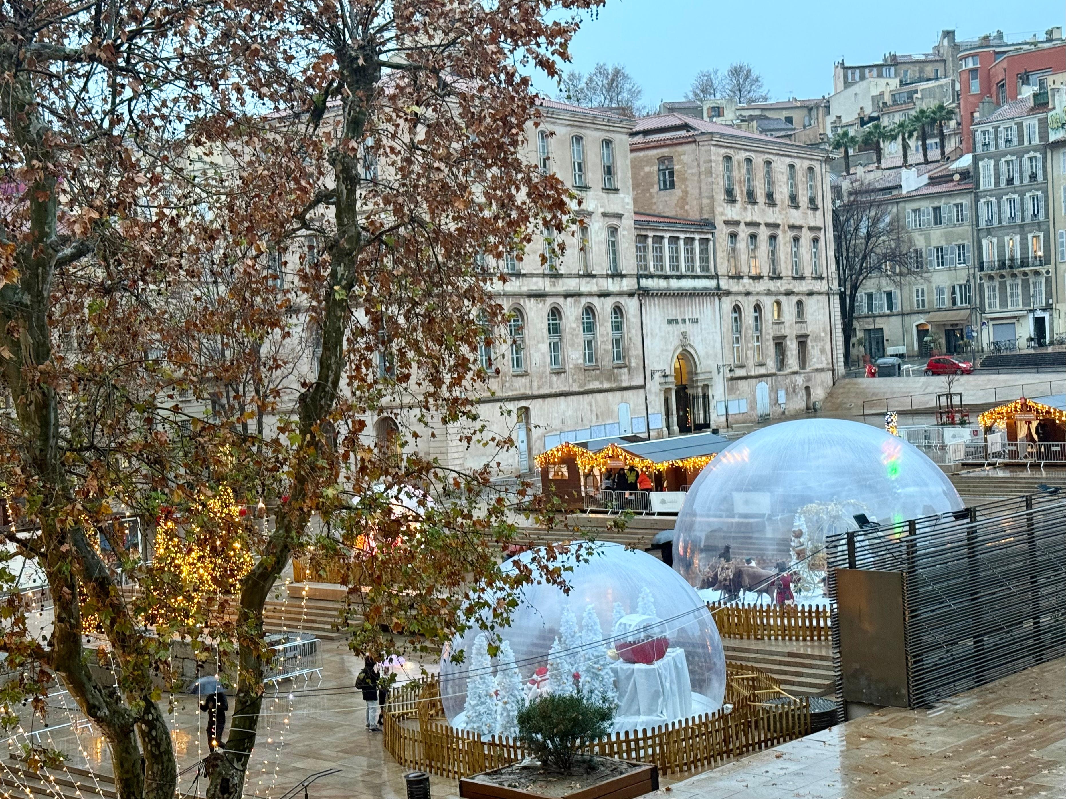 Square below our terrace 