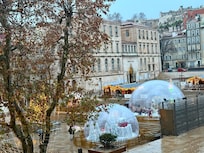 Square below our terrace