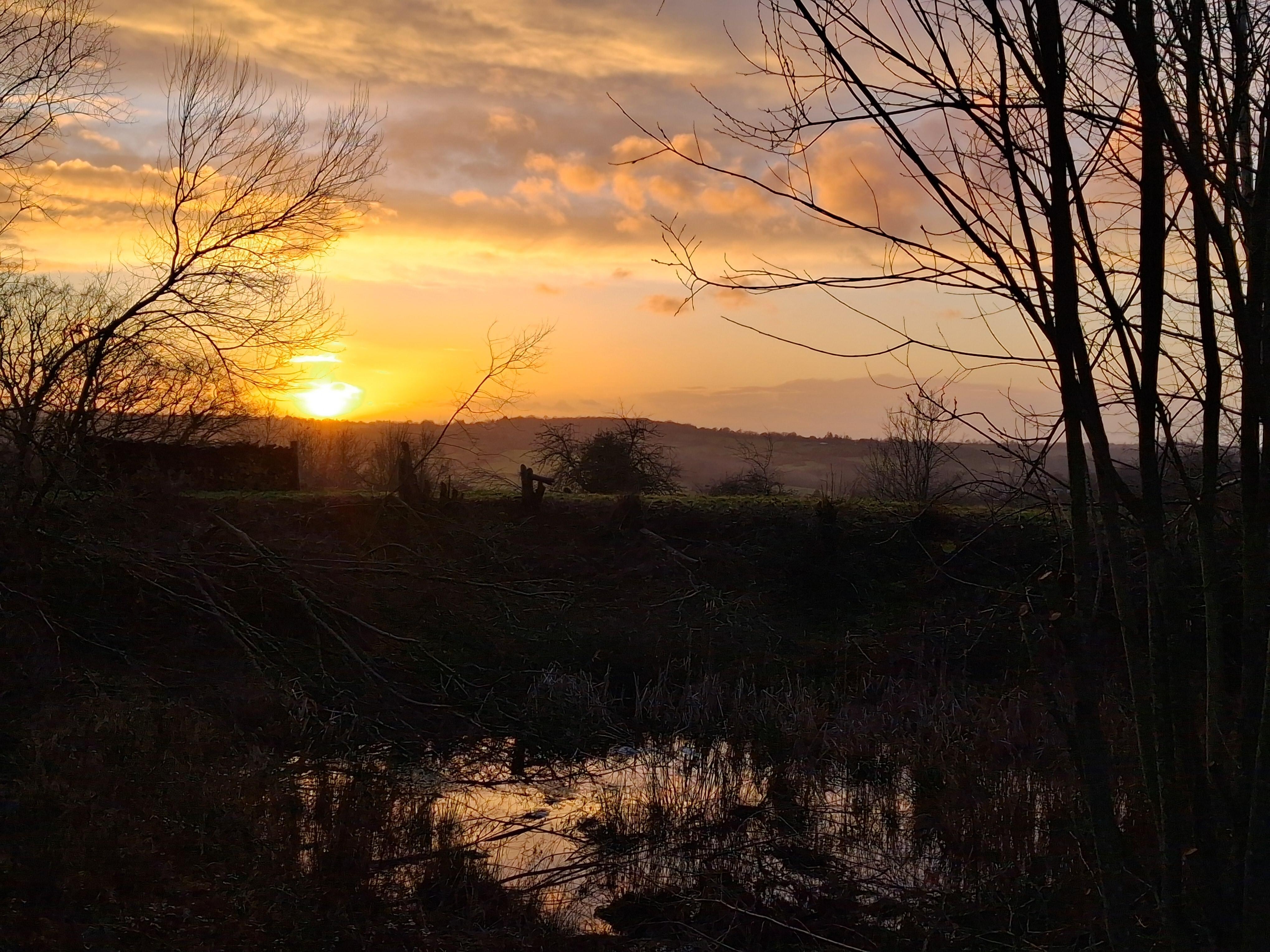 Soleil couchant chez Frédéric !