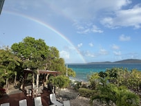 A rainbow to welcome us