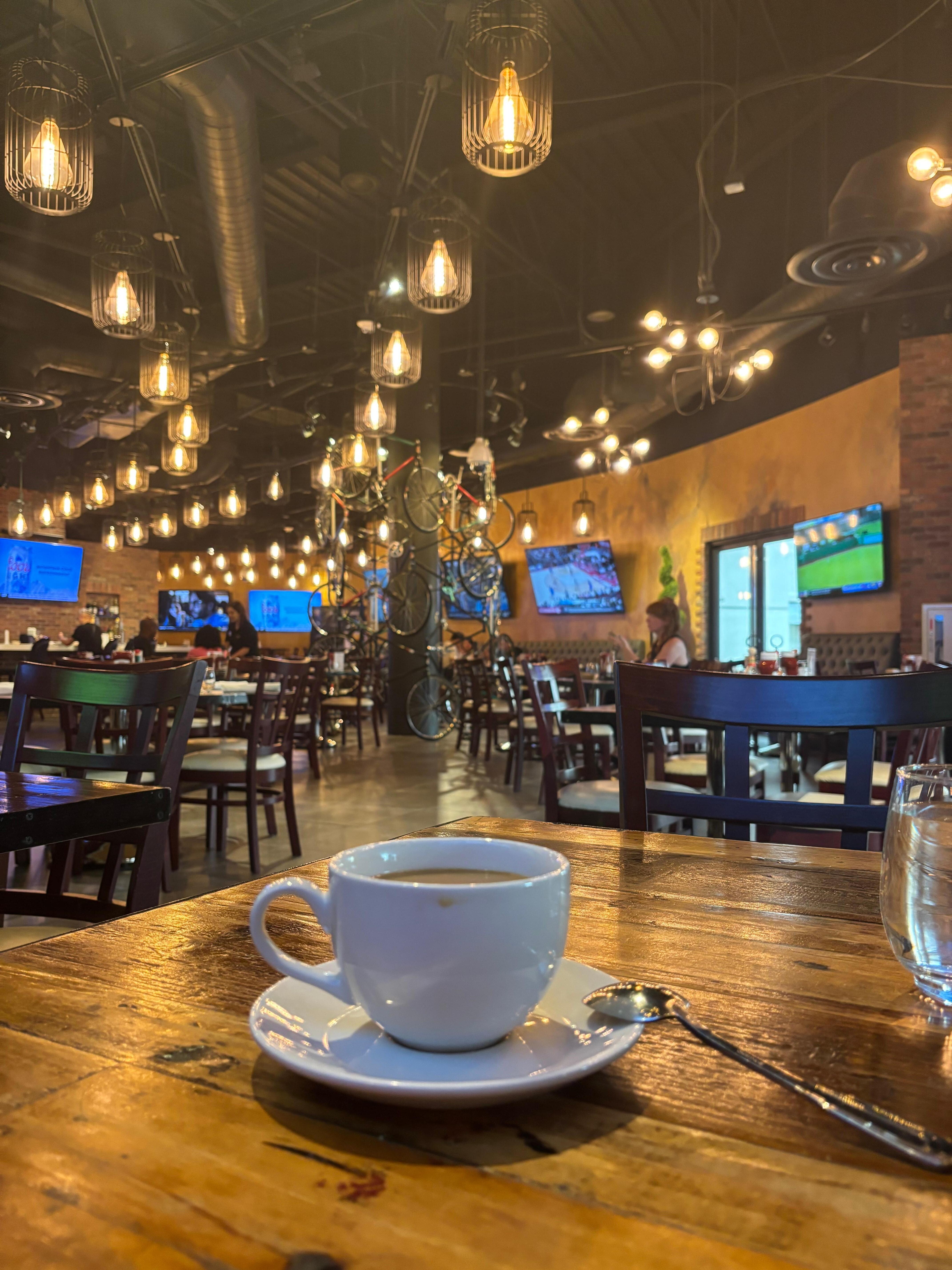 Coffee is an extra charge $4 