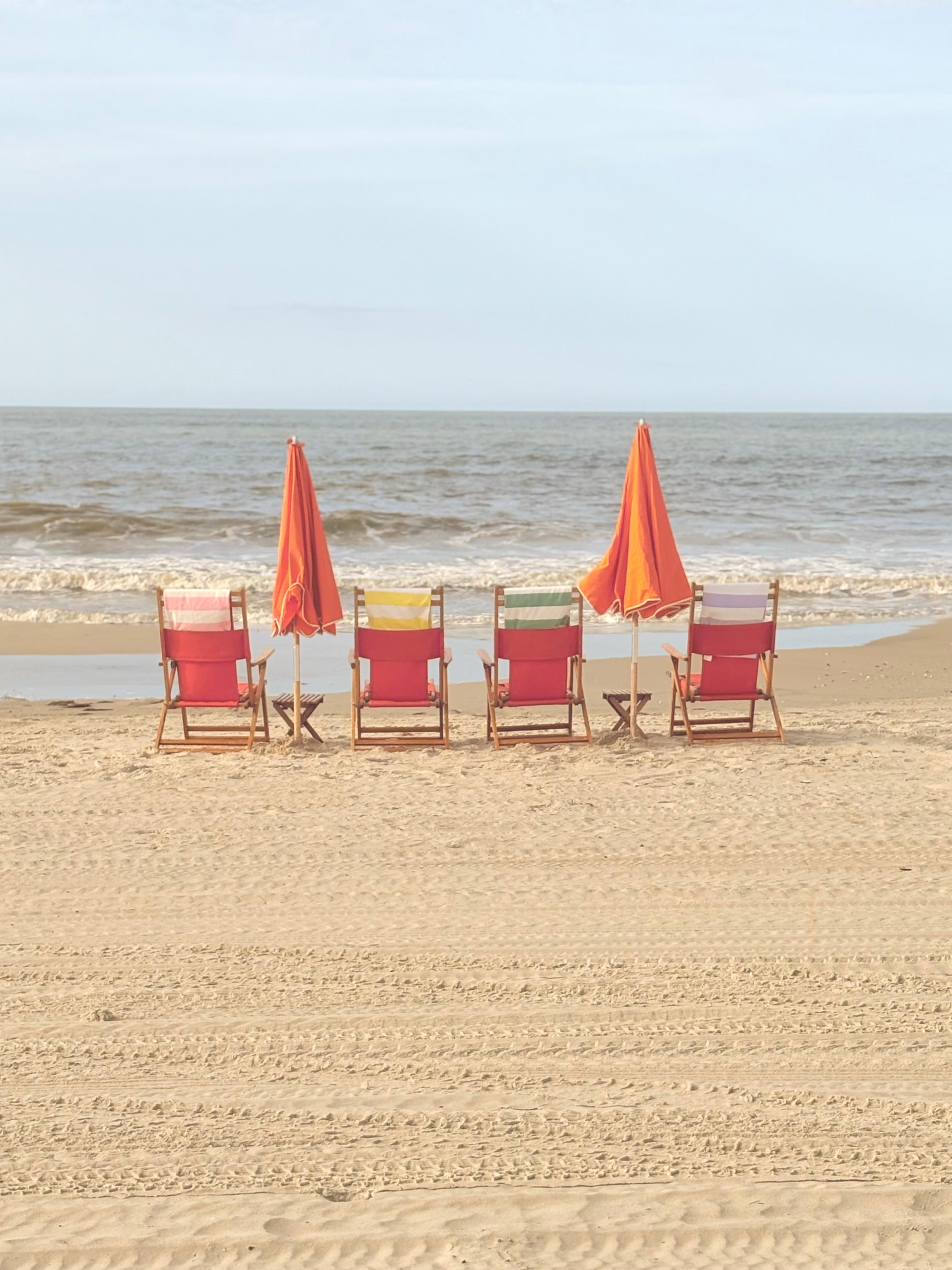Our beach setup directly in front of house.