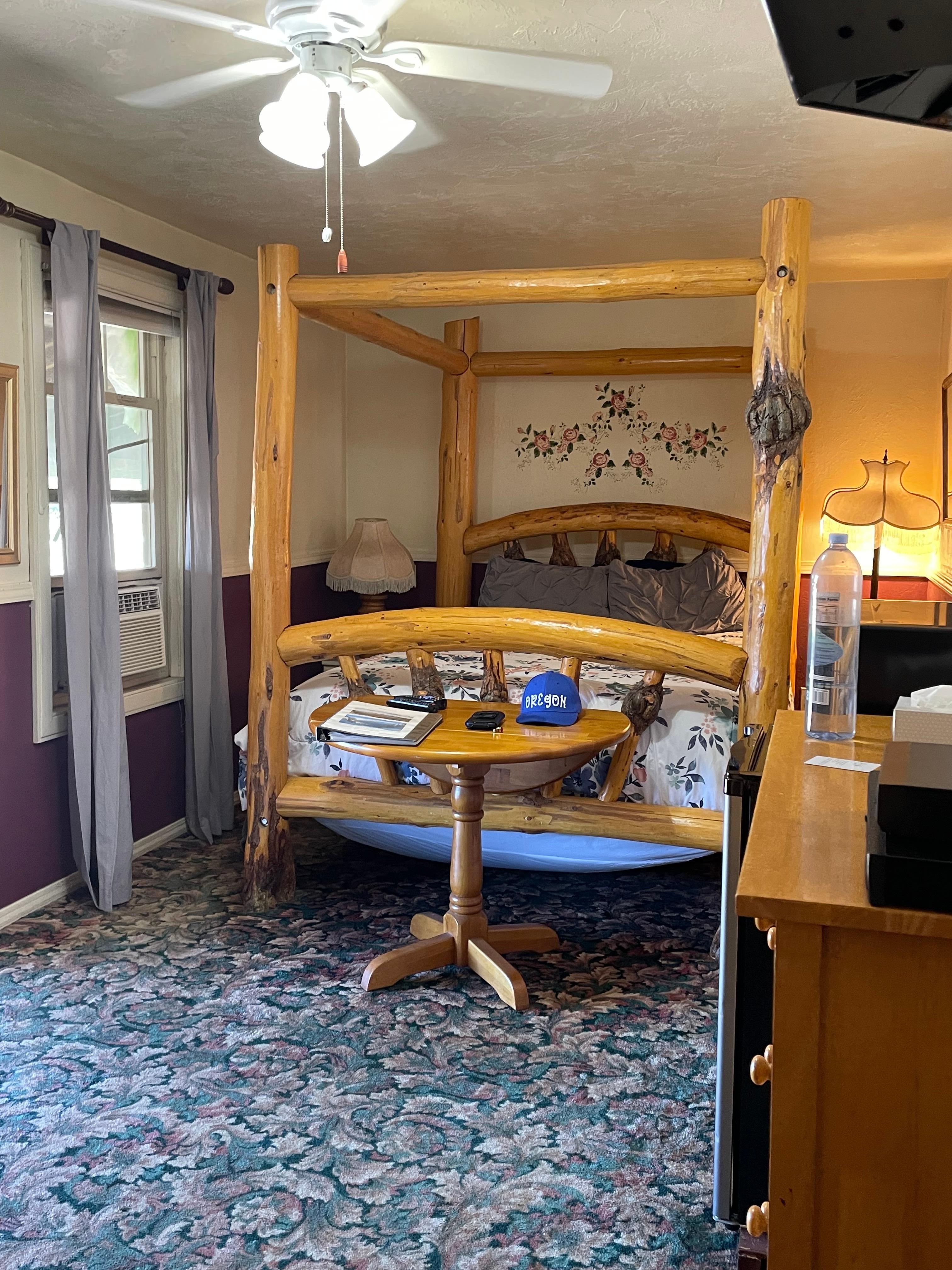 Rose Room.   Comfortable space.   Porch door to the left, by window.