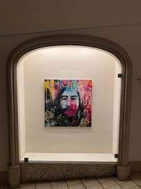 Artwork gallery entrance