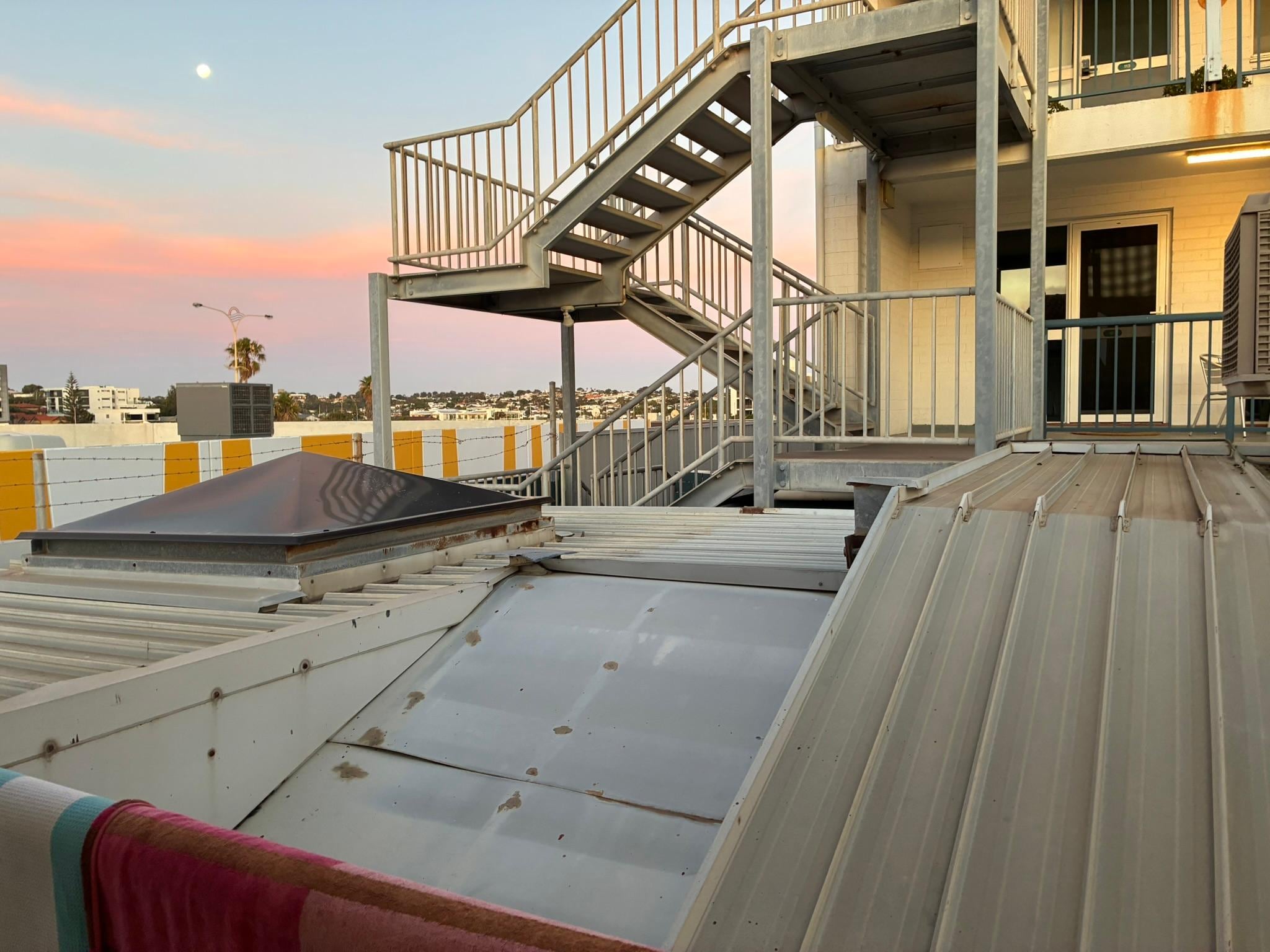 Cnr unit view over gym next door 