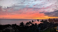 Sunset view from the balcony.