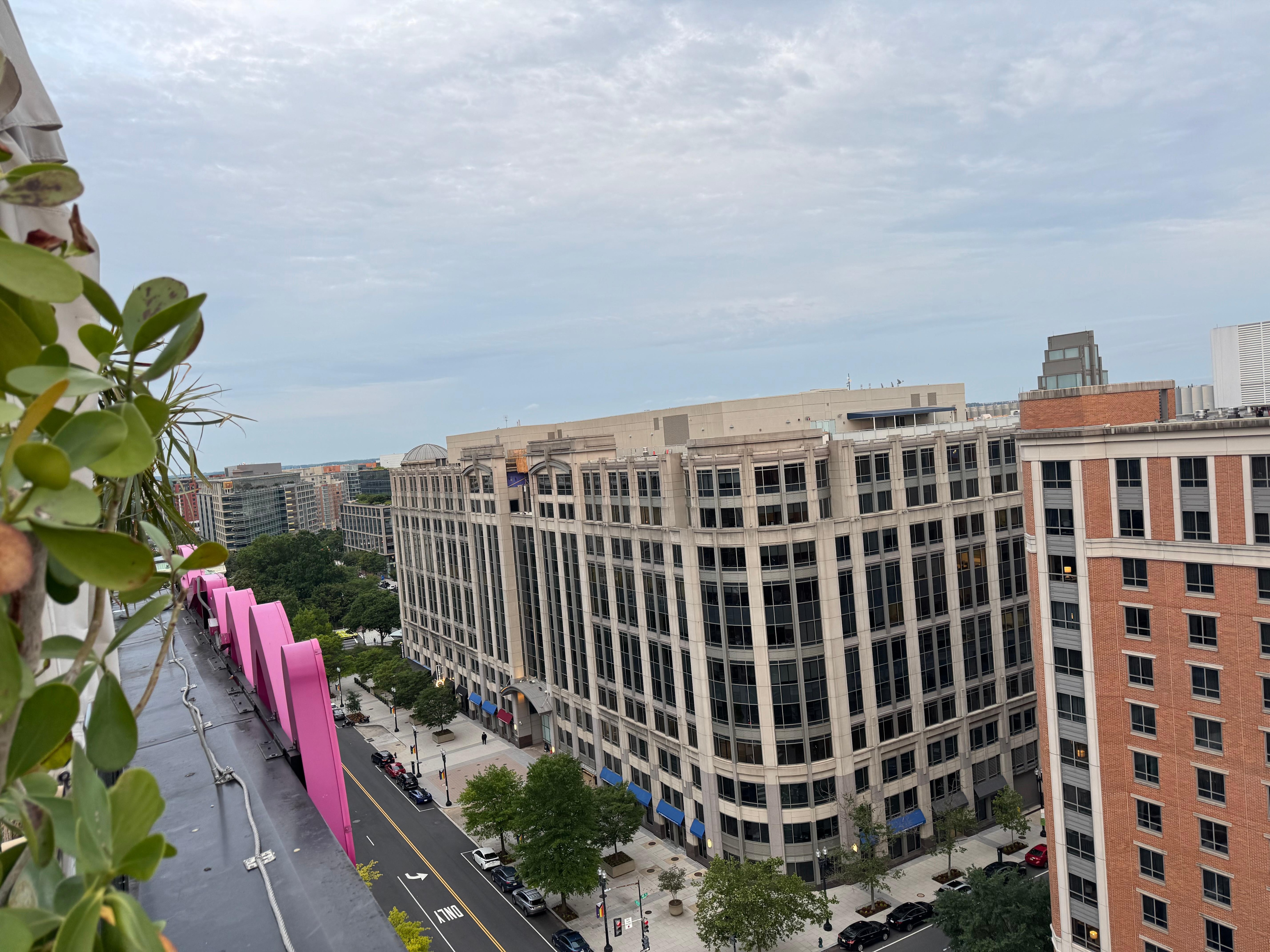 View from roof terrace