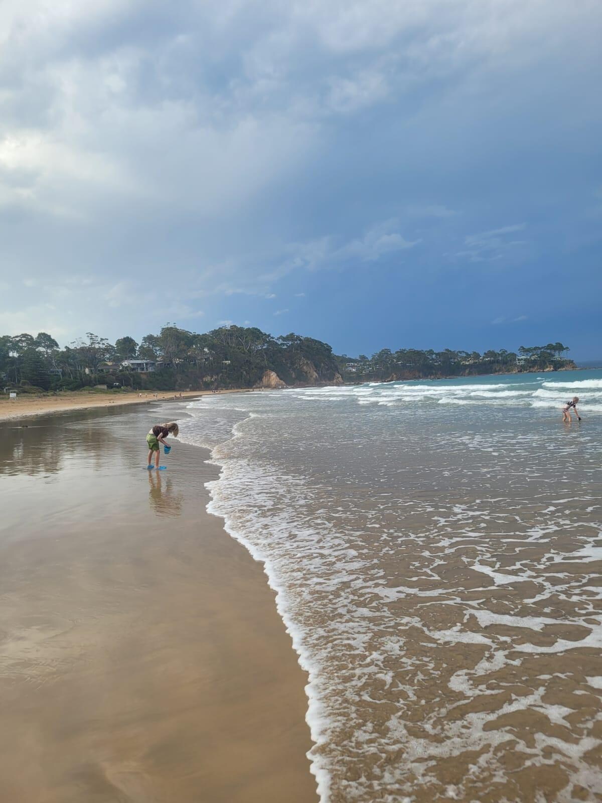 The beach 30 seconds walk