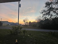 Sunset from the back porch.