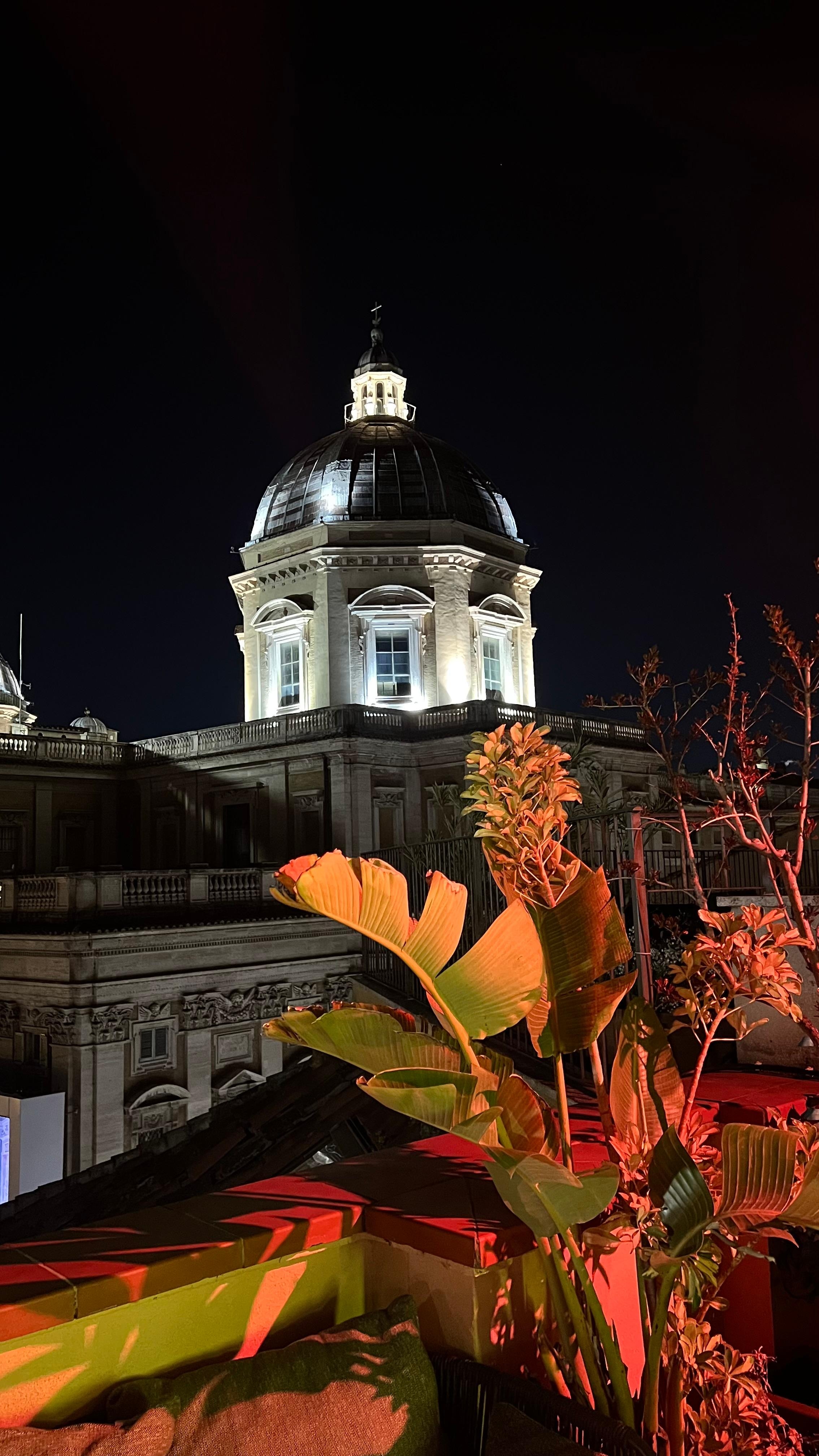 Kvällsvy från takbaren 