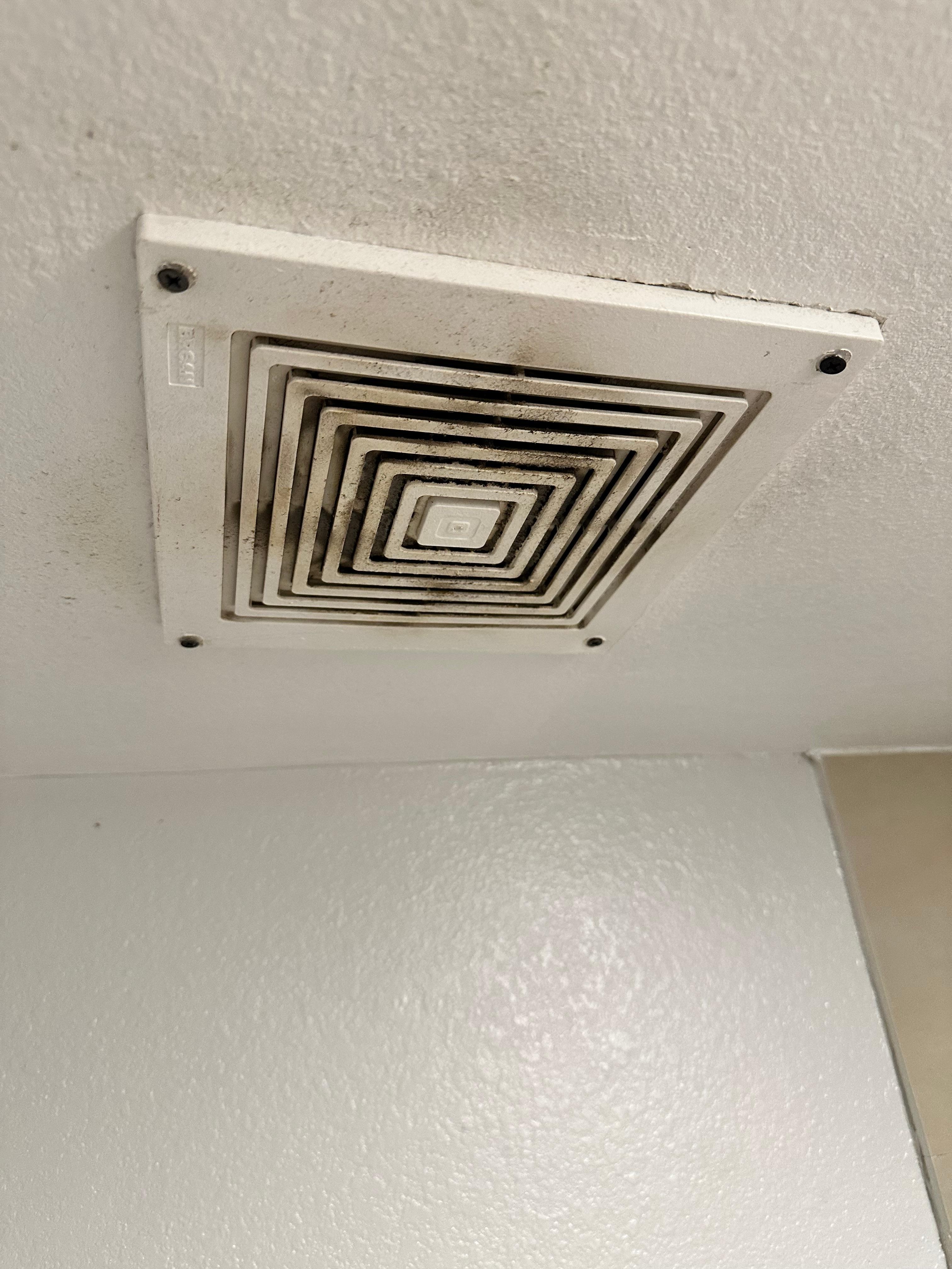 Buildup on the air vent