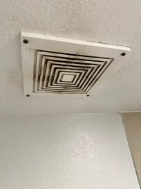 Buildup on the air vent