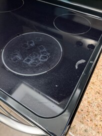 Not clean stove top