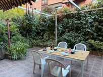 The wonderful patio where we enjoyed our meals.