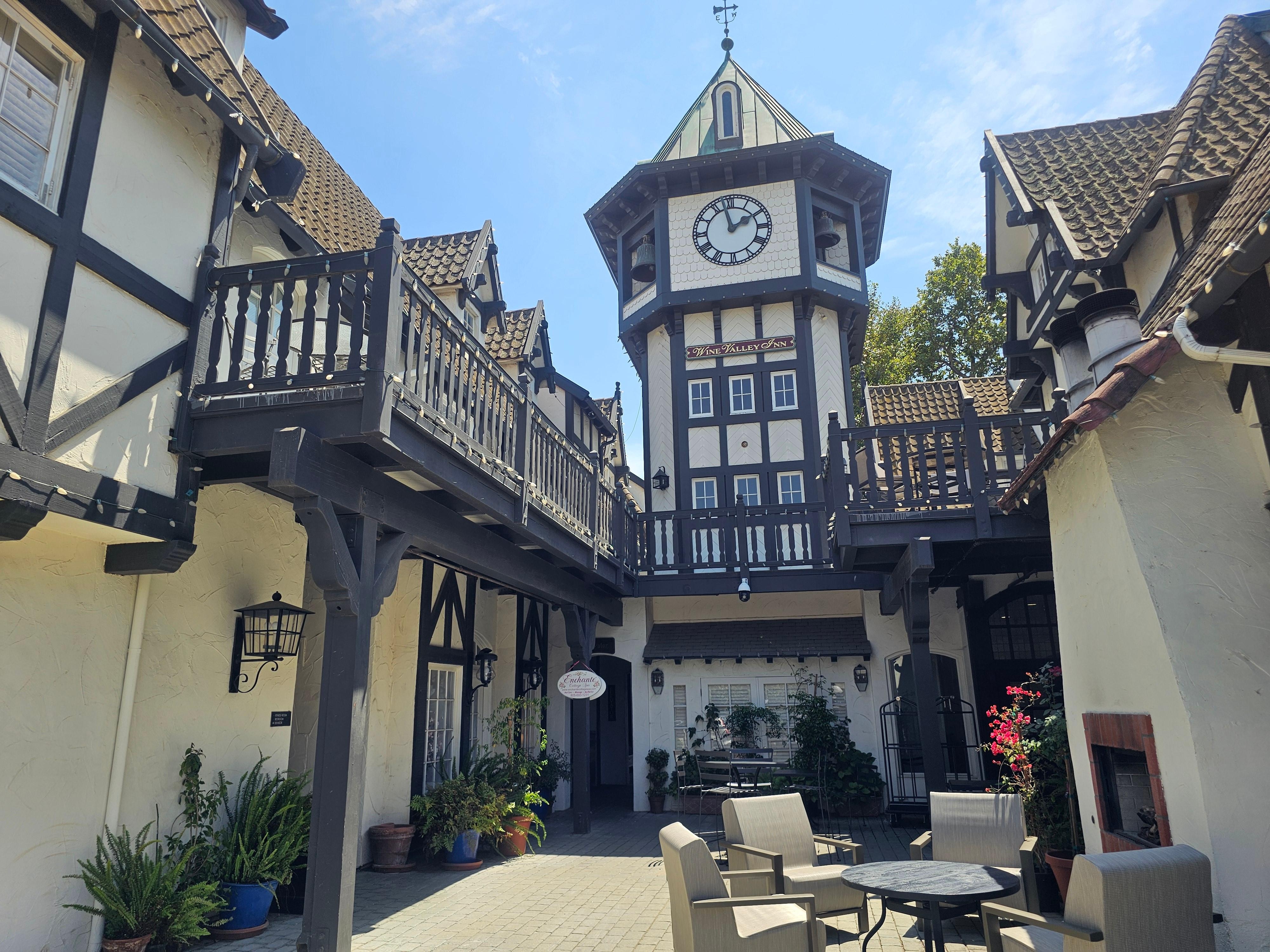front of the hotel