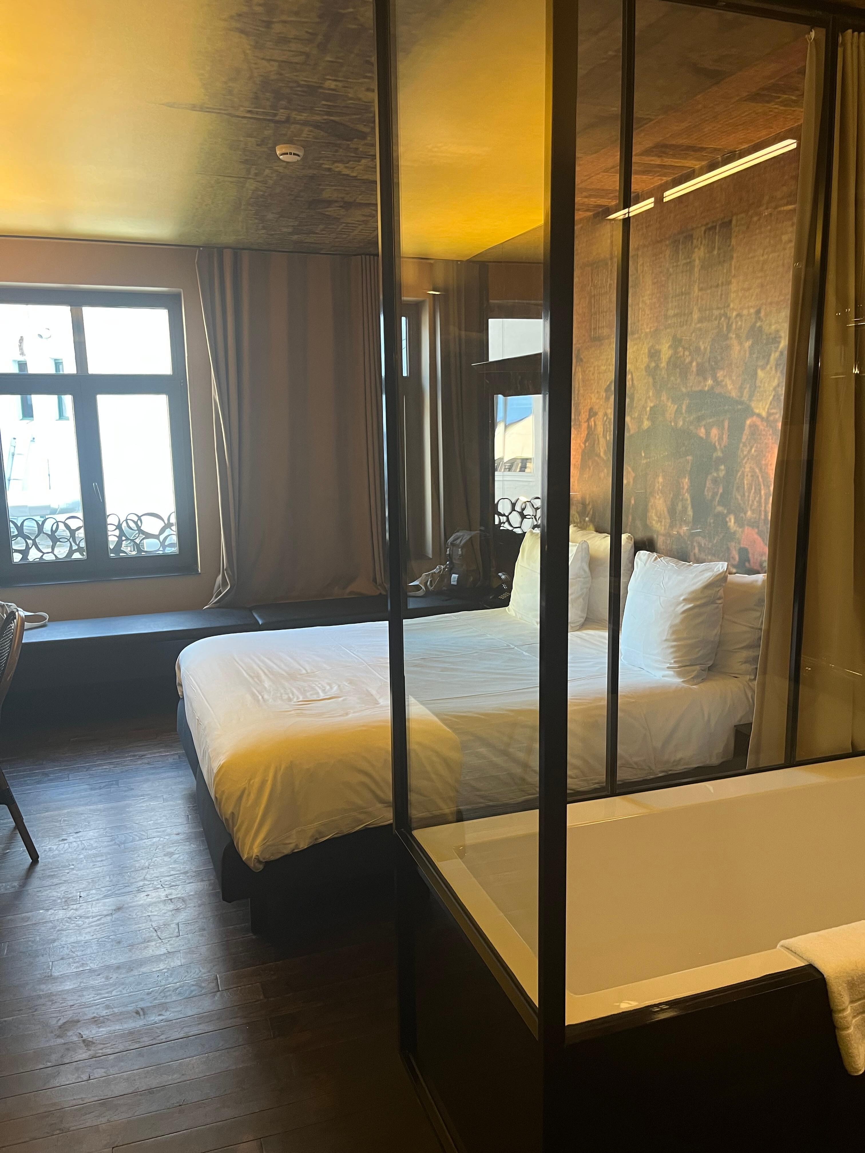 Had to take a photo of my room as I entered it. So pretty! 