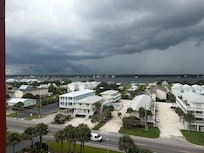 Inland facing balcony