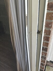 Bent patio door that couldn’t close properly