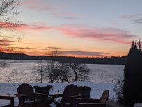 View of Oak Bay at sunset