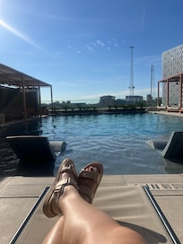 I was able to relax by the pool which was quite relaxing on a Sunday.