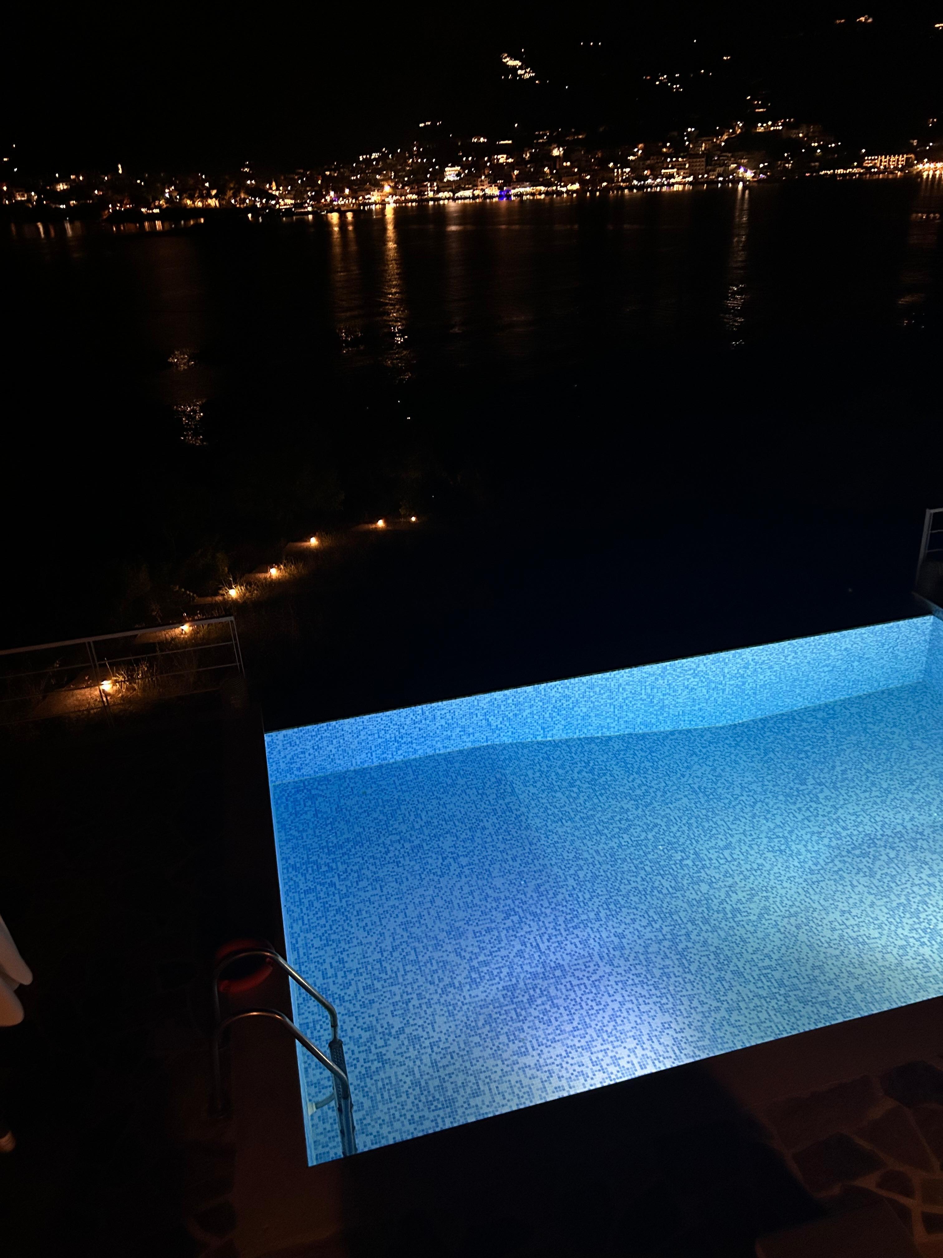 Pool at night