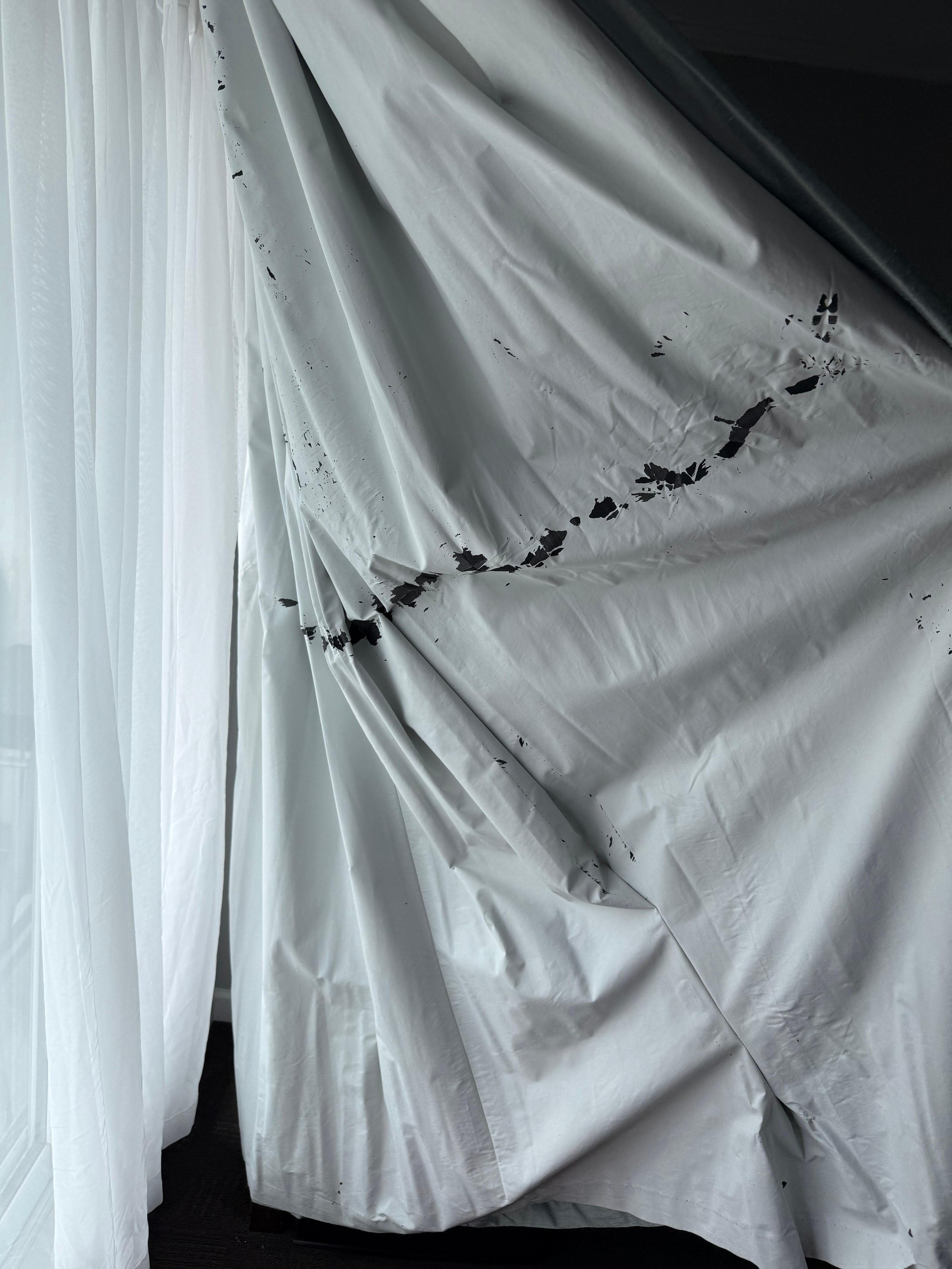 Curtains disintegrating 