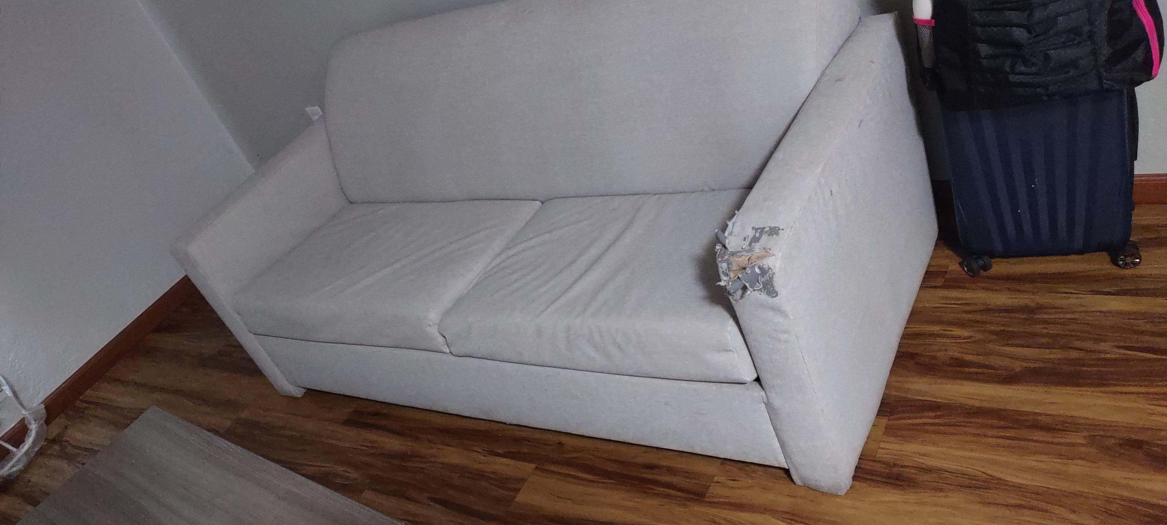 Torn sofa
